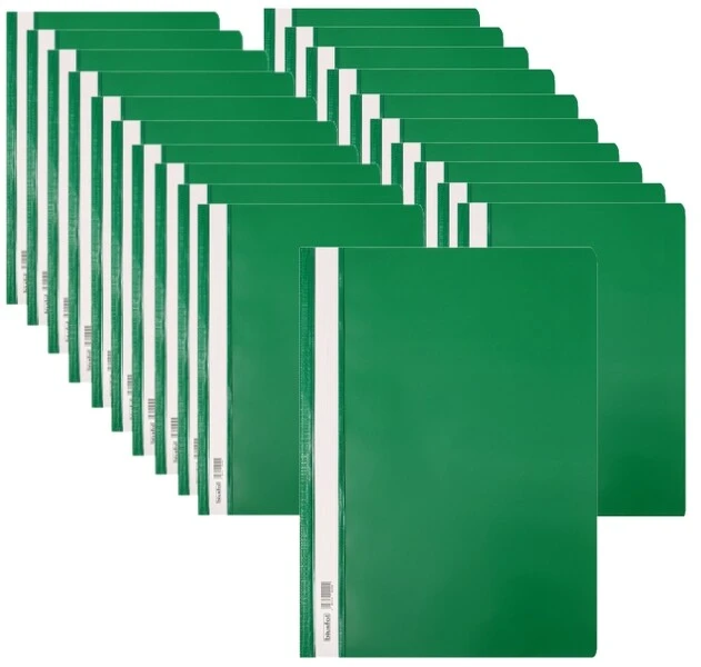 Skoroszyt twardy A4 zielony BIURFOL 20 sztuk