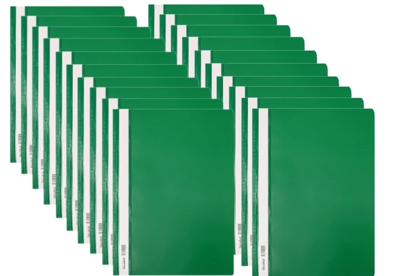 Skoroszyt twardy A4 zielony BIURFOL 20 sztuk