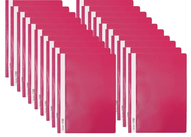 Skoroszyt twardy A4 różowy BIURFOL 20 sztuk