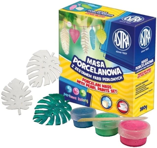 Masa Porcelanowa Astra z farbami perłowymi 3 kol.