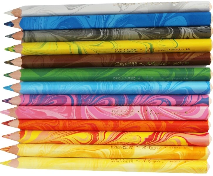 Kredki Magic Trio 12+1 Koh I Noor tęczowe