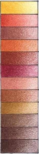 Kredki akwarelowe Koh-I-Noor Mondeluz 12 kol brązy w metalowym opakowaniu