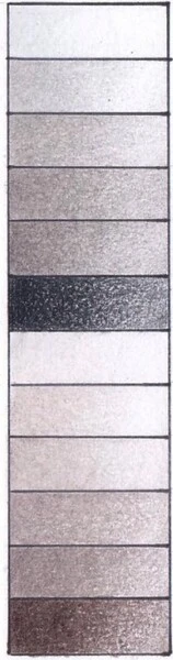 Kredki akwarelowe Koh-I-Noor Mondeluz 12 kol szarości i srebra w metalowym opakowaniu