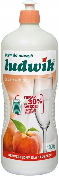 Płyn do mycia naczyń LUDWIK 900ml brzoskwiniowy