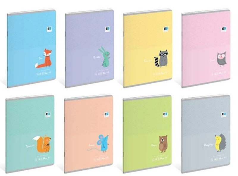 Zeszyt A5 16k kratka INTERDRUK B&B Pastel KIDS 90g