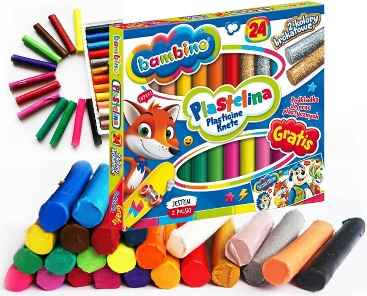 Plastelina BAMBINO 24 kolory