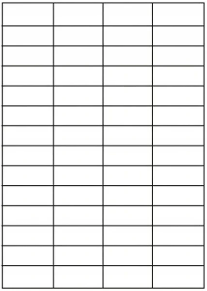 Etykiety samoprzylepne A4 EMERSON 38x21,2 (podział 65) 100 ark