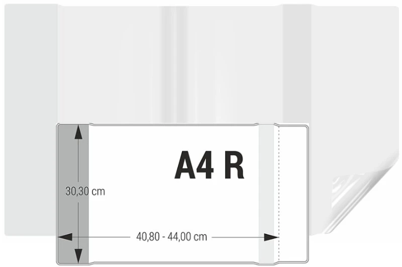 Okładka A4 regulowana 30,3x40,8-44 BIURFOL 1 szt Bezbarwna