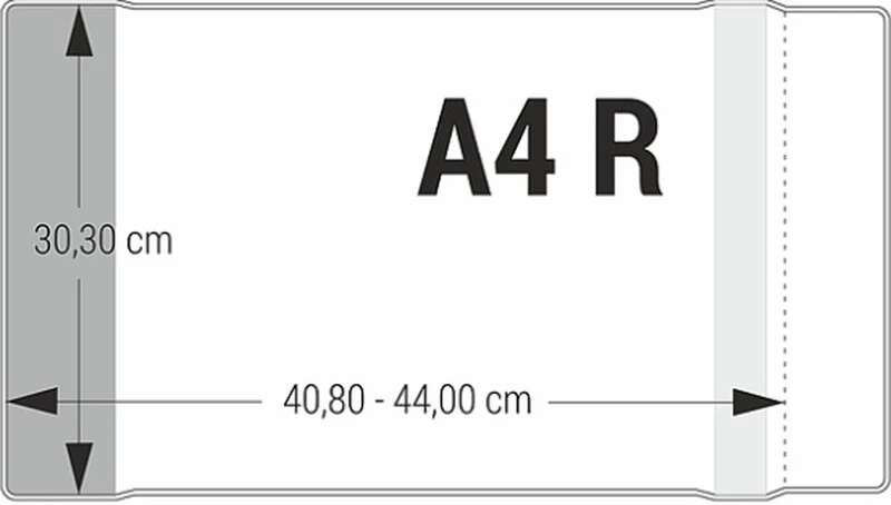 Okładka A4 regulowana 30,3x40,8-44 BIURFOL 1 szt Bezbarwna