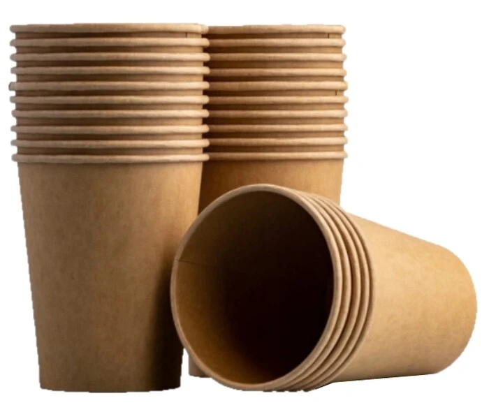 Kubek papierowy Eco Kraft 250ml brązowy 50szt