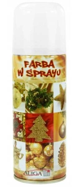 Farba ozdobna w sprayu Biała 250 ml