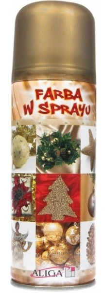 Farba ozdobna w sprayu Złota 250 ml