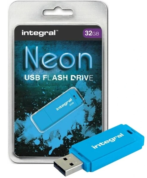 Pendrive Integral USB 32GB Blue NEON do kluczy
