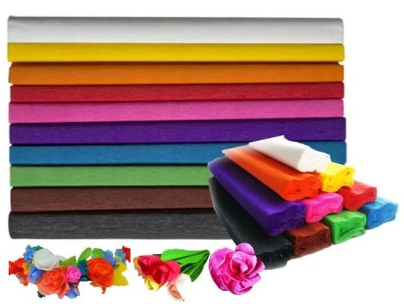 Bibuła marszczona MIX A 10 kol 25x200