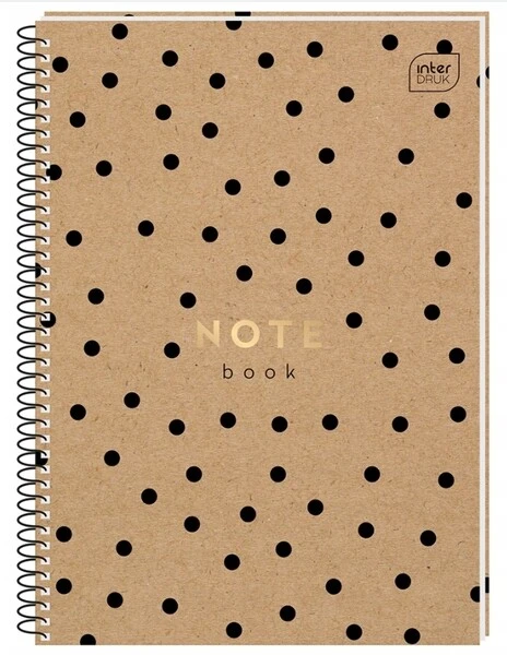 Kołozeszyt A4 80 kratka INTERDRUK Kraft HS perfor.