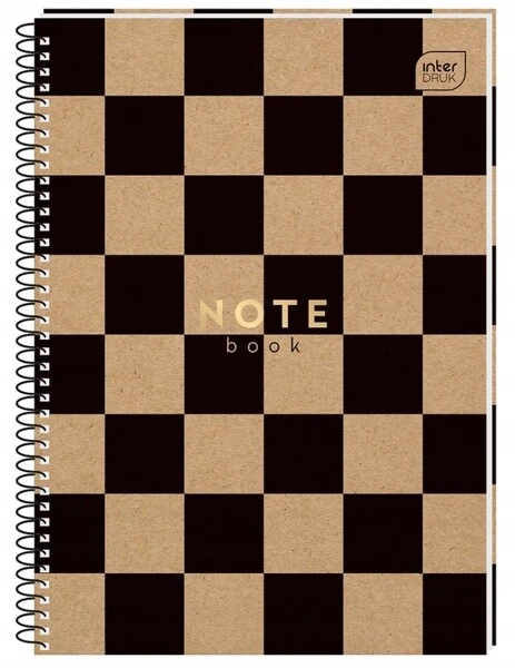 Kołozeszyt A4 80 kratka INTERDRUK Kraft HS perfor.