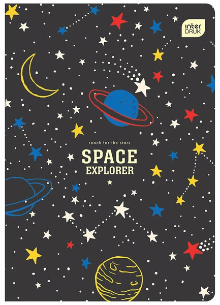 Zeszyt A5 16k 3 linia kolor INTERDRUK Trends Boys