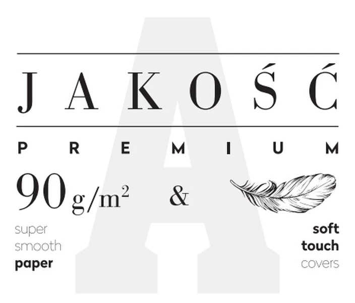 Brulion A5 96k kratka 90g Academy Pastel Interdruk