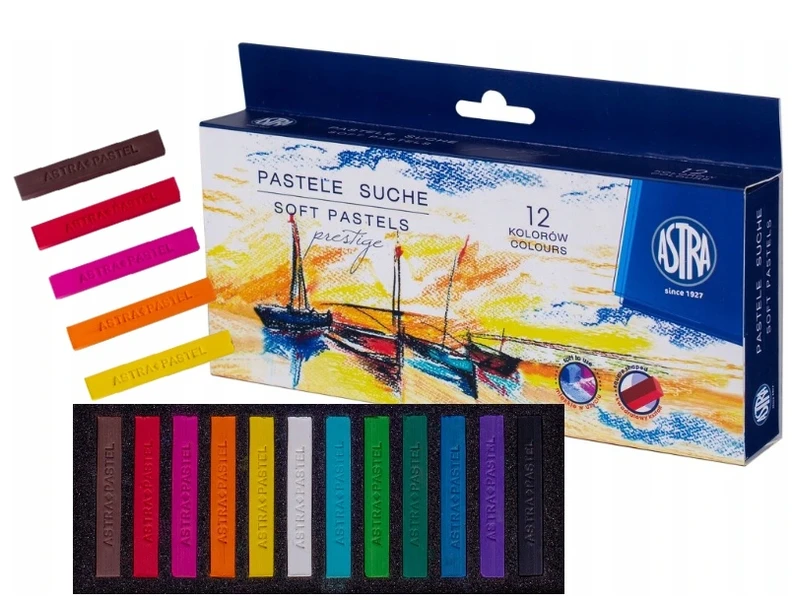 Pastele suche Astra Prestige 12 kolorów