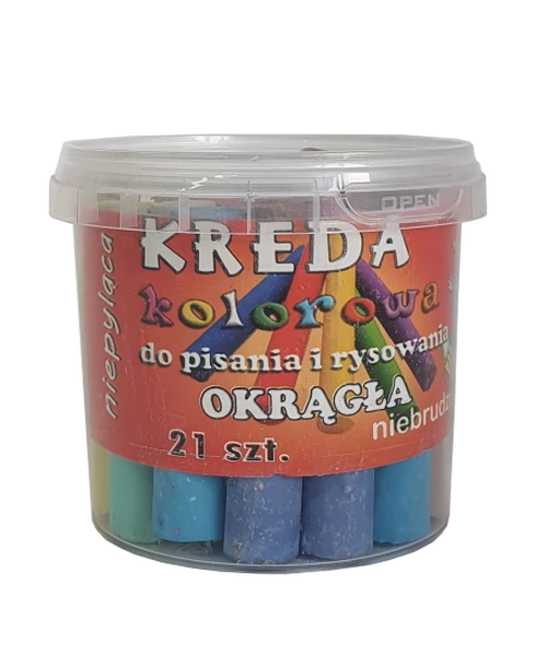 Kreda chodnikowa kolor M3 Mar-Bor wiaderko 21szt