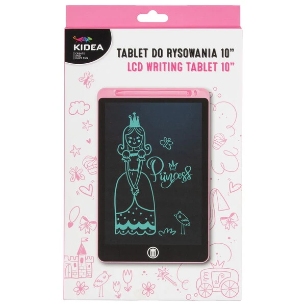 Tablet graficzny do rysowania LCD 10" różowy