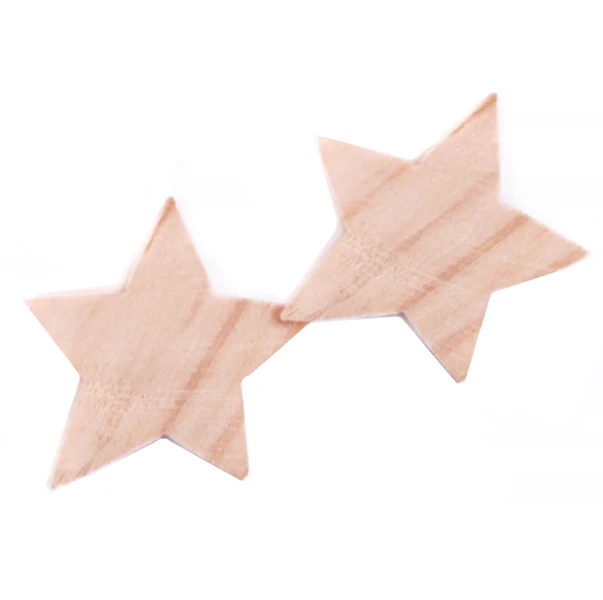 Drewniane Gwiazdki 4,7 x 1,5 cm 2szt.