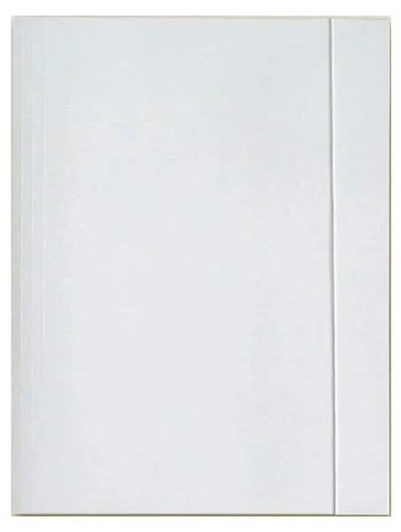 Teczka z gumką A4 biała 300g BB