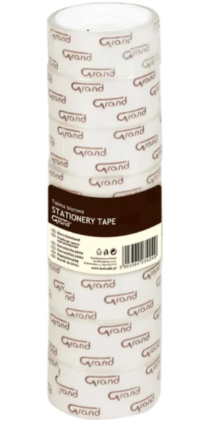 Taśma biurowa klejąca przeźroczysta 18mmx20m 8 sztuk