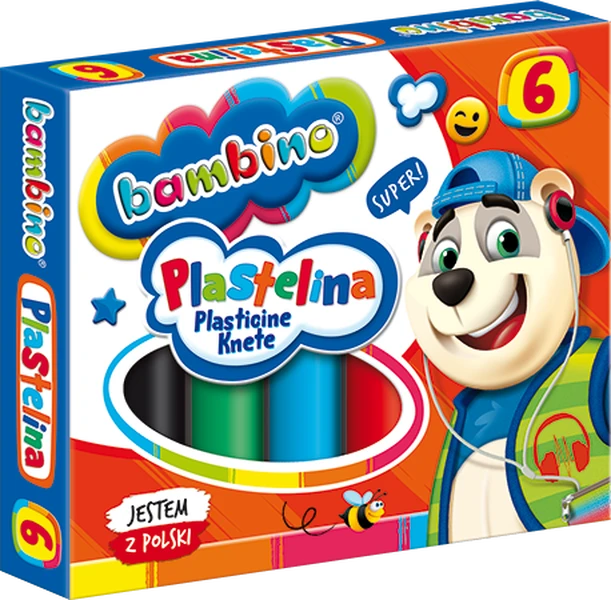 Plastelina BAMBINO 6 kolorów