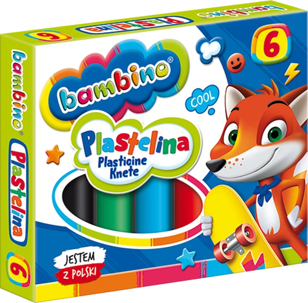 Plastelina BAMBINO 6 kolorów
