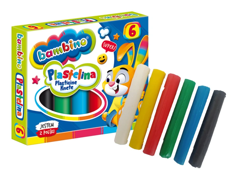 Plastelina BAMBINO 6 kolorów