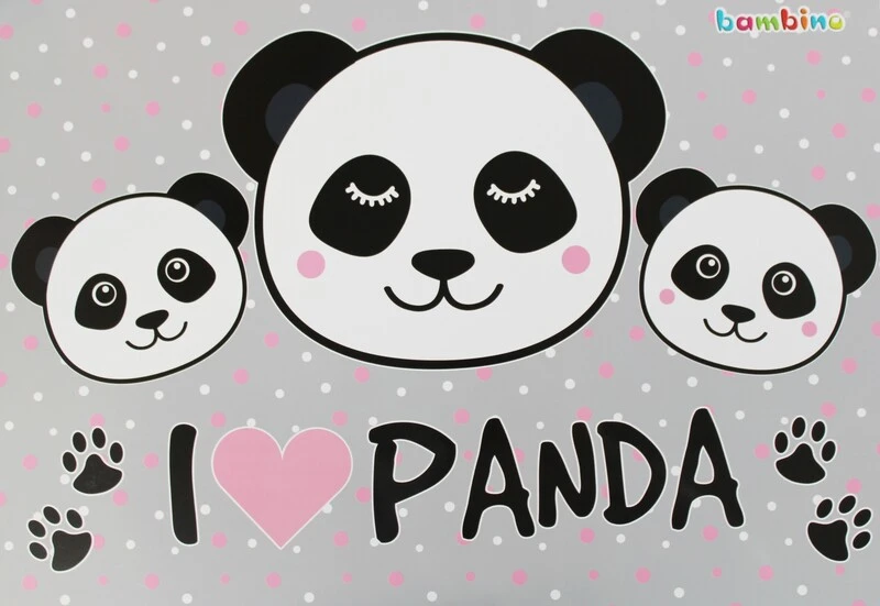 Podkład laminowany edukacyjny Panda 42 x 29,5 cm