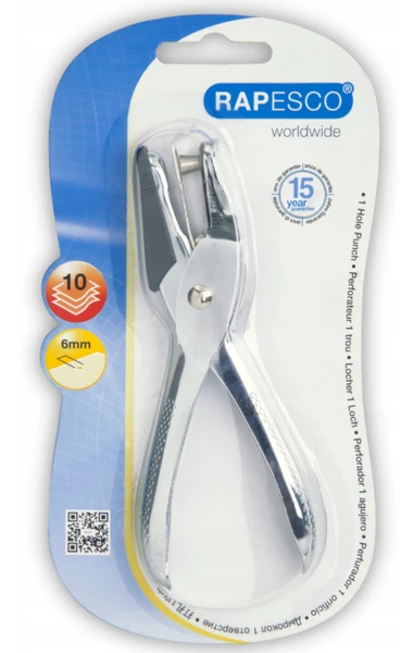 Dziurkacz 1-otoworowy 6mm 10k RAPESCO nożycowy