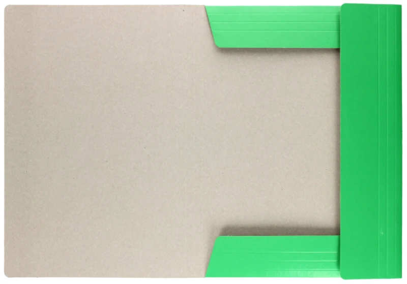 Teczka z gumką lakierowana A4 300g Zielona