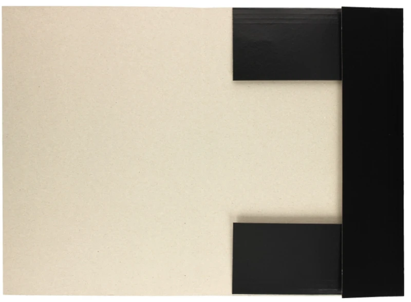 Teczka z gumką lakierowana A4 300g Czarna 25 sztuk