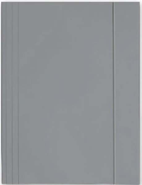 Teczka z gumką lakierowana A4 300g Szara