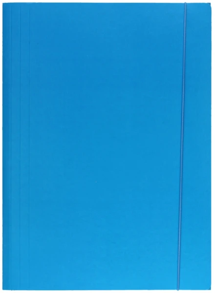 Teczka z gumką lakierowana A4 300g Niebieska 25 sztuk