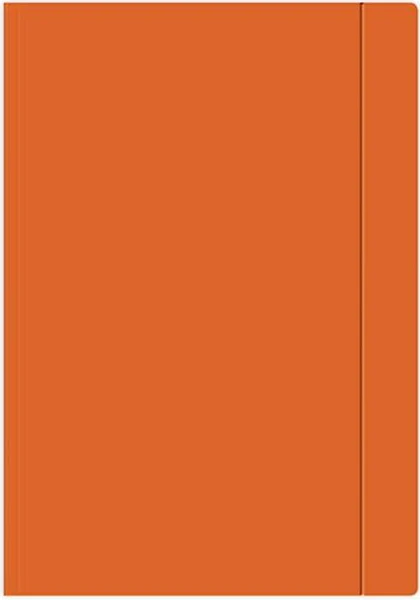 Teczka z gumką lakierowana A4 300g Pomarańczowa 25 sztuk