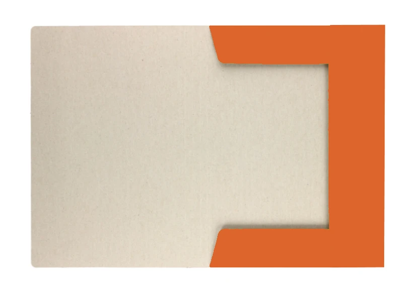 Teczka z gumką lakierowana A4 300g Pomarańczowa 25 sztuk
