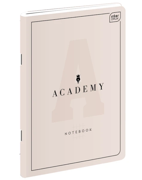 Zeszyt A5 60k kratka Academy Pastel Interdruk