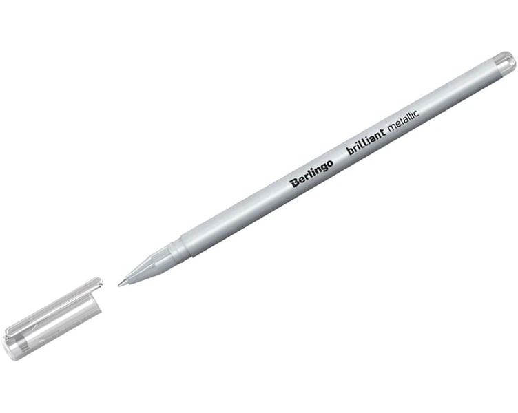 Długopis żelowy Brilliant Berlingo 0,8 Srebrny