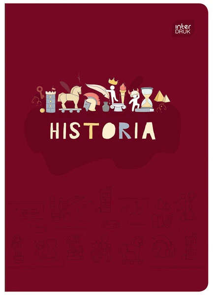 Zeszyt tematyczny A5 60k Hybrid w kratkę Historia