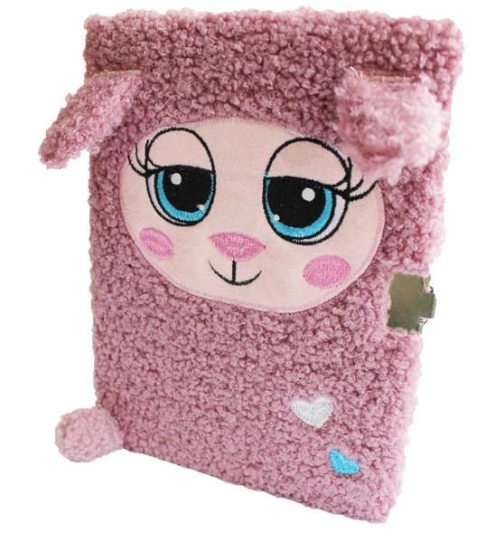 Pamiętnik włochacz z kłódką A5 96k Cute Lamb