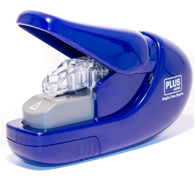 Zszywacz Bezzszywkowy PLUS Staple-Free do 5 kartek Blue