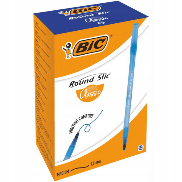 Długopis BIC Round Stick niebieski 5 sztuk
