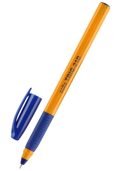 Długopis TRIG 21 0,7 niebieski obudowa żółta 6szt.