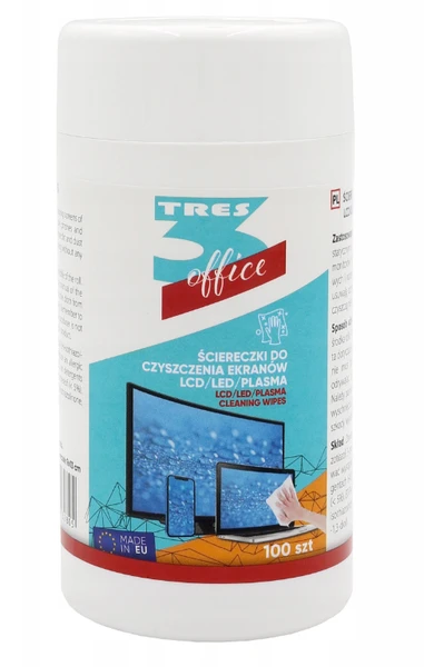Ściereczki do czyszczenia ekranów 9x13cm 100 szt