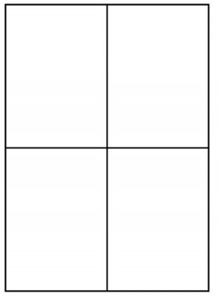 Etykiety samoprzylepne A4 Dalpo 105x148 mm (podział 4szt) 1000 ark.