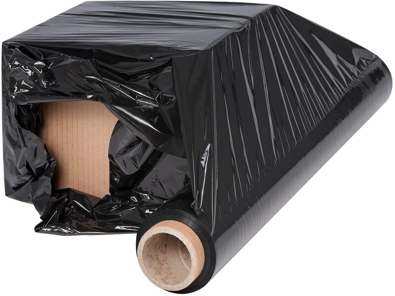 Folia stretch strecz czarny 2,15kg netto 2,5kg brutto 50 cm mocna czarna 6szt