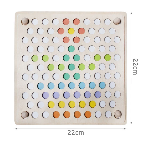 Drewniana układanka mozaika koraliki kulki Puzzle